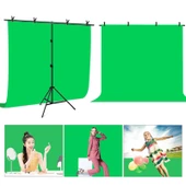 PULUZ 2x2m T Şekilli Fotoğraf Stüdyosu Arka Plan Destek Standı Braket Kiti Klipsli Yeşil - 8