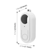 Insta360 GO 2 Uyumlu Beyaz Silikon Koruyucu Kılıf ve Lens Kapağı - 3