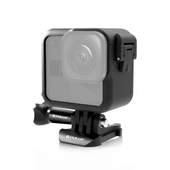 GoPro Hero11 Black Mini Uyumlu PC Plastik Çerçeve Siyah Kemerli Montaj ve Vida - 1