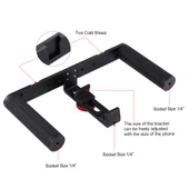 PULUZ Vlogging Canli Yayın Telefon Video Rig Çekim Kolu Stabilizer Alüminyum Braket - 4