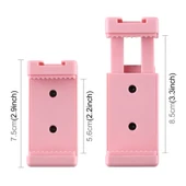 PULUZ Selfie Çubuğu Tripod Telefon Tutucu Pembe 14 İnç Vida Delikli Soğuk Ayaklı - 4