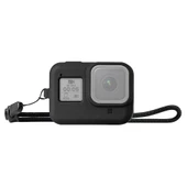 GoPro HERO8 Black Uyumlu Siyah Silikon Koruyucu Kılıf ve Bileklik - 1
