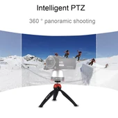 PULUZ Cep Mini Tripod Montajı 360 Derece Top Başlıklı Kırmızı Telefon Tutucu - 7