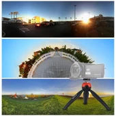 PULUZ Cep Mini Tripod Montajı 360 Derece Top Başlıklı Kırmızı Telefon Tutucu - 10