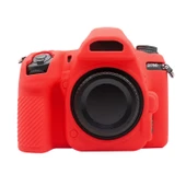 Nikon D780 Uyumlu Kırmızı Yumuşak Silikon Koruyucu Kılıf - 2