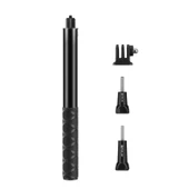 PULUZ 110cm Metal Selfie Çubuğu Monopod Görünmez Adaptör Tabanlı ve Vida ile Insta360 One RS X2 X3 X4 Uyumlu - 8