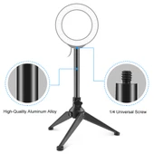 PULUZ Masaüstü Ayarlanabilir Tripod Stand Selfie Çubuğu Tutucu - 4