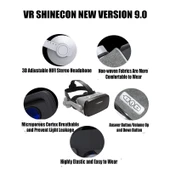 VR Shinecon G07E Sanal Gerçeklik 3D Video Gözlüğü Gri 4.0-6.3 İnç Telefon Uyumlu - 6