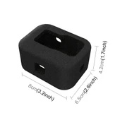 GoPro HERO9 Black İçin Köpük Rüzgarlık Koruyucu Kılıf Siyah - 3