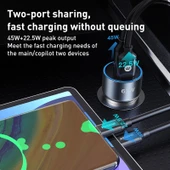 MOMAX UC16E 67W USB C ve USB Çift Portlu Araç Şarj Cihazı - 5