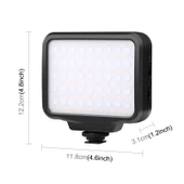 PULUZ Cep Tipi 135 LED RGB Tam Renkli Güzellik Dolgu Işığı Taşınabilir Kamera Üstü Fotoğraf LED Işığı - 2