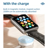 JOYROOM S IW001 Ben Serisi 1.2m 2.5W Taşınabilir Manyetik Şarj Kablosu Apple Watch Beyaz - 9