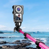 PULUZ CNC Alüminyum Alaşımlı Kafes DJI Action 2 Siyah - 6