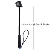 PULUZ Taşınabilir Uzatılabilir Monopod Çubuk GoPro Insta360 DJI ve Diğer Aksiyon Kameraları İçin 19-49cm - 5