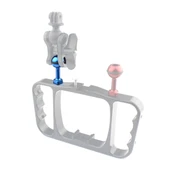 PULUZ 1 4 Inç Vida Alüminyum Top Adaptör Montaj Mavi 2 5cm Çaplı GoPro Insta360 DJI Aksiyon Kameraları İçin - 5