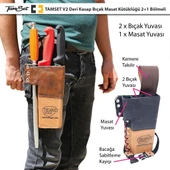 TAMSET V2 Deri Kütüklük 2+1 Bıçak Masat Kütüklüğü - 2