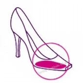 Stiletto Kaydırmaz Jel Taban 1 Çift Kalın Ürün - 7