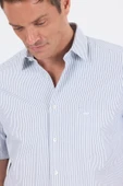 Siyah Sert  Yaka Kısa Kol Cepli  Comfort Fit Cls Gömlek 1004250259 - 4