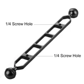 PULUZ 11 inç 27.9 cm Alüminyum Alaşımlı Çift Toplu Kol Siyah 25 mm Top Çapı - 3