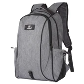 HAWEEL Gri Outdoor Taşınabilir Kanvas Çift Omuzlu Laptop Sırt Çantası 15.6 Inç - 2