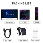 H96 Max 3318 4K Ultra HD Android TV Kutusu EU Prizli 2GB RAM 16GB Depolama - 5