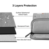 Haweel 13-15 Inç Gri Laptop Çantası Macbook Samsung Lenovo Sony Dell Alienware Chuwi Asus Hp Uyumlu - 4