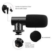 PULUZ Canlı Yayın Akıllı Telefon Video Vlogger Seti Mikrofon Tripod ve Telefon Tutucu Siyah - 3