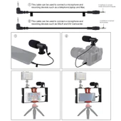 PULUZ 2'si 1 Arada Canlı Yayın Akıllı Telefon Video Rig ve Mikrofon Kiti Kırmızı - 8