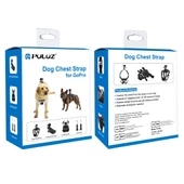 PULUZ Ayarlanabilir Göğüs Kayışı Köpek Kamera Montajı Siyah - 9