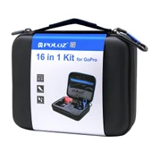 PULUZ 16 in 1 CNC Metal Aksesuar Seti Siyah EVA Kılıf ile GoPro Insta360 DJI ve Diğer Aksiyon Kameraları için - 10