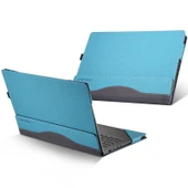 HP Envy 13 AQ Laptop Deri Koruyucu Kılıf Gri Kobalt Mavi - 1