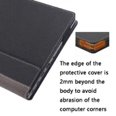 HP Envy 13 AQ Laptop Deri Koruyucu Kılıf Gri Kobalt Mavi - 5