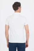 Kısa Kol Baskılı Jakarlı Polo Yaka Cepsiz Slim Fit Tişört 1011250122 thumbnail 5
