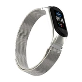 Xiaomi Mi Band 5 Milano Manyetik Paslanmaz Çelik Saat Kayışı Gri - 6