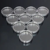 10lu Polistiren Steril Petri Kabı Bakteri Kabı Laboratuvar Biyolojik Bilimsel Malzeme 60mm - 5