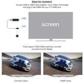 M9 Plus Kablosuz WiFi Ekran Alıcısı Airplay Miracast DLNA 1080P HDMI TV Stick - 11