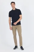 Siyah Polo Yaka Kısa Kol Cepsiz Slim Fit :%100 Pamuk Tişört 1011250182 thumbnail 2