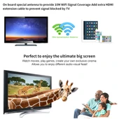 M9 Plus Kablosuz WiFi Ekran Alıcısı Airplay Miracast DLNA 1080P HDMI TV Stick - 12