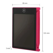 CHUYI 4.4 İnç Pembe LCD Yazı Tahtası Taşınabilir Elektronik Yazma ve Çizim Tableti Stylus Kalemli - 2