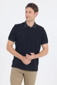 Siyah Polo Yaka Kısa Kol Cepli Comfort Fit :%100 Pamuk Tişört 1011250181 thumbnail 3