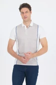 Kısa Kol Baskılı Jakarlı Polo Yaka Cepsiz Slim Fit Tişört 1011250122 thumbnail 1