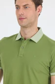 Fıstık Yeşili Polo Yaka Kısa Kol Cepsiz Slim Fit :%100 Pamuk Tişört 1011250182 thumbnail 4