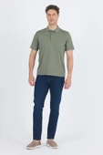 Açık Yeşil Kısa Kol Polo Yaka Cepli Classic Standart Beden Tişört 1011250173 thumbnail 2