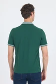 Koyu Yeşil Polo Yaka Kısa Kol Cepsiz Slim Fit :%100 Pamuk Tişört 1011250182 thumbnail 5