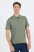 Açık Yeşil Kısa Kol Polo Yaka Cepli Classic Standart Beden Tişört 1011250173 thumbnail 1