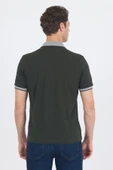 Koyu Haki Polo Yaka Kısa Kol Cepli Comfort Fit :%100 Pamuk Tişört 1011250181 thumbnail 5