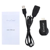 M2 Plus Kablosuz WiFi Ekran Alıcısı Airplay Miracast DLNA 1080P HDMI TV Stick Siyah - 5