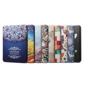 Amazon Kindle Paperwhite 4 2018 Uyumlu Siyah Göz Desenli Yatay Flip PU TPU Deri Kılıf Uyku ve Uyanma Fonksiyonlu - 7