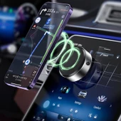Magsafe Elektrikli Vakumlu Manyetik Araç Telefon Tutucu Siyah - 6