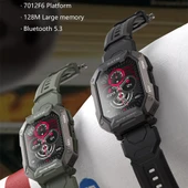 C20Plus 1.81 inç Sağlık Takipli Su Geçirmez Bluetooth Aramalı Akıllı Saat Kamuflaj Yeşil - 11